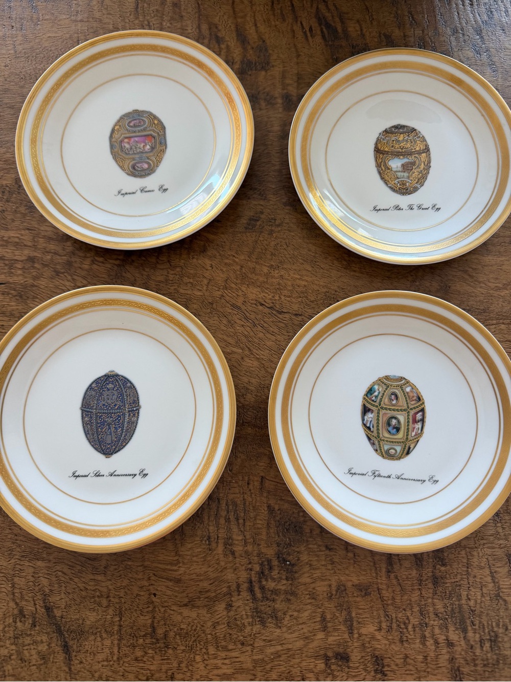 Fabergé Imperial Egg Collection plates